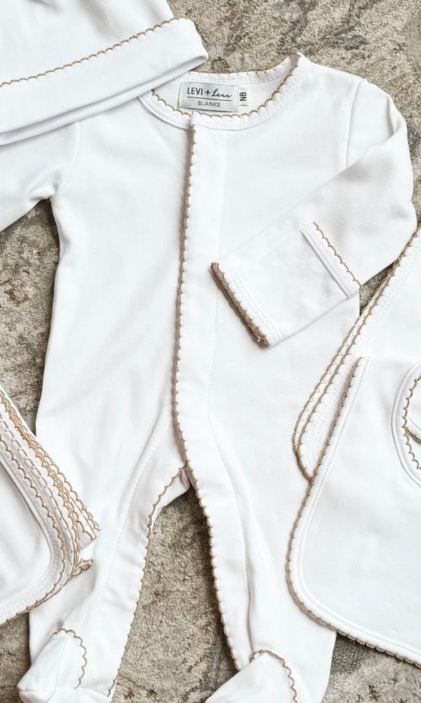 Newborn Picot Trim Set