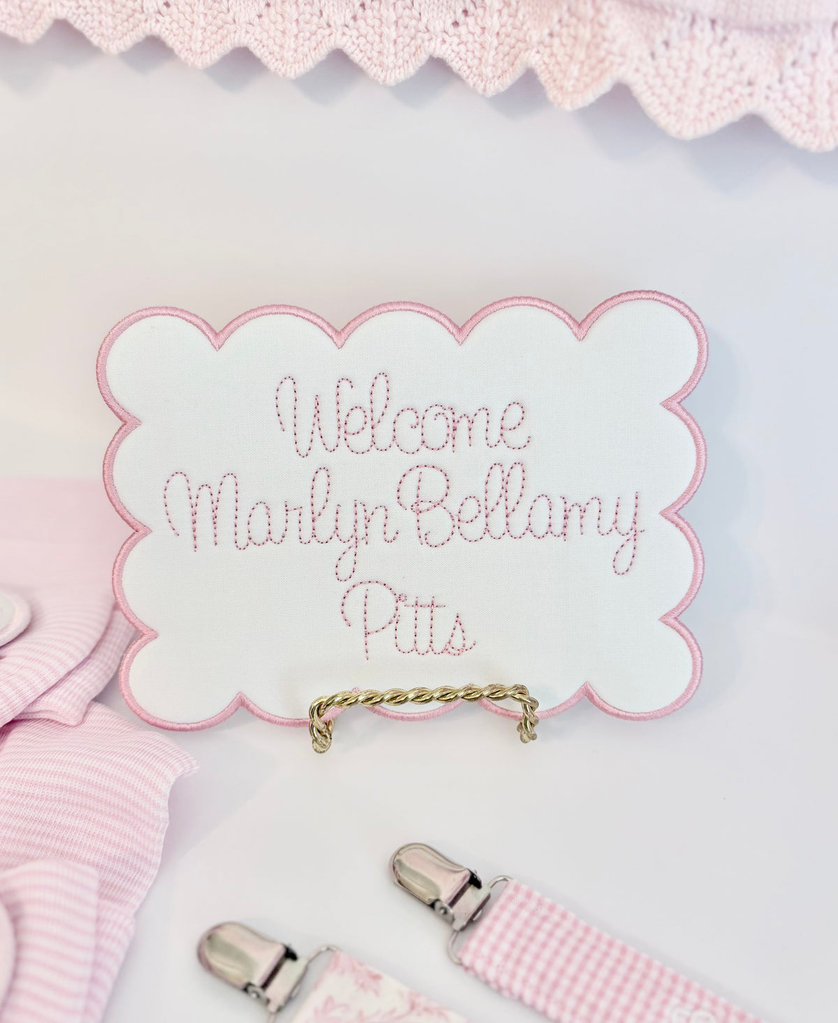 Bassinet Name Card