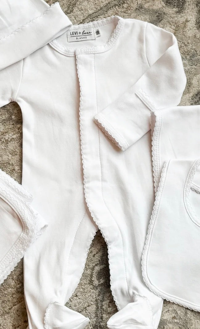 Newborn Picot Trim Set